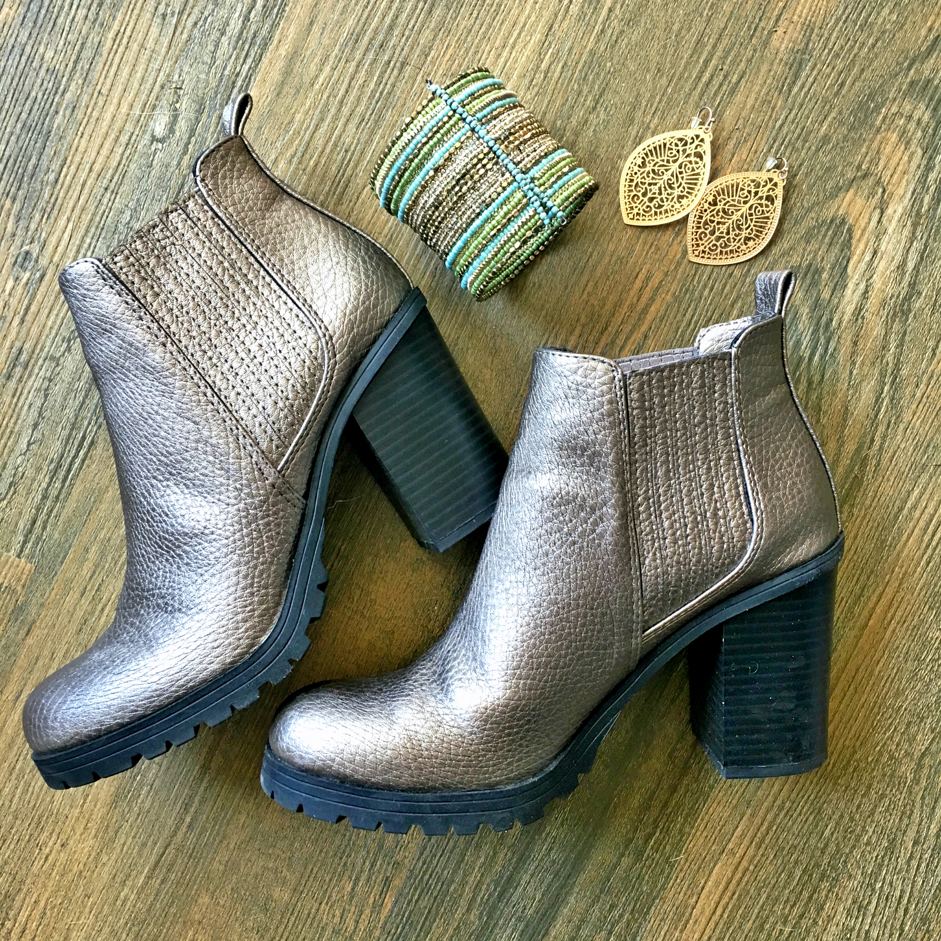 Gold Sam & Libby Ankle Boots