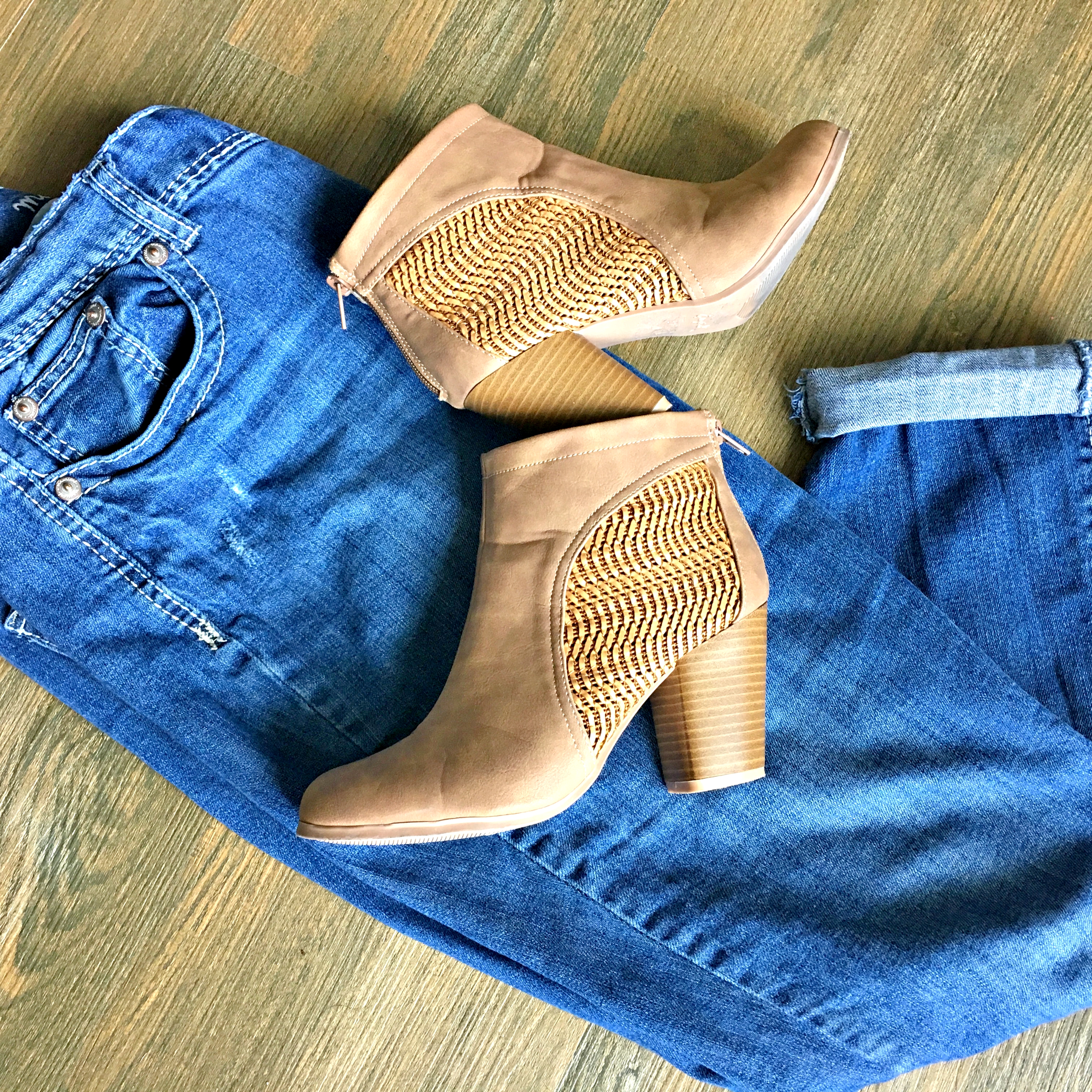 Maurices Denim with Qupid Booties