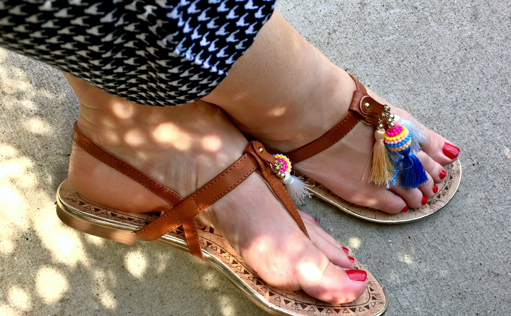 Tan Tassel Sandals by Sam & Libby for Target